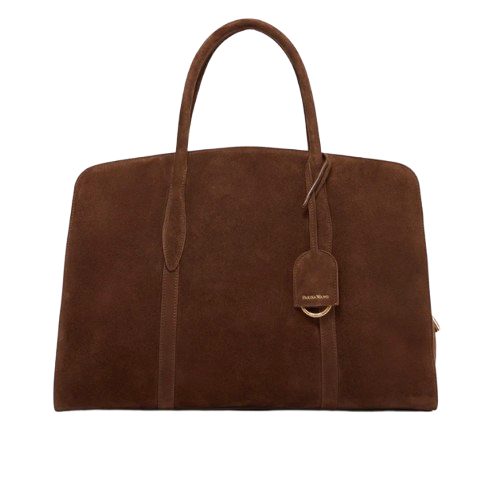 Parisa Wang Suede Top Handle Handbag