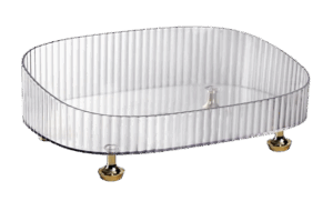 Ribbed Acrylic Perfume Tray