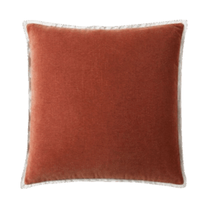 Burnt Umber Cotton Velvet Pillow Cover – West Elm
