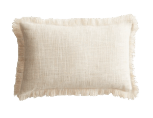 Linen Fringe Pillow Cover – H&M Home