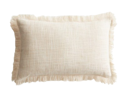 Linen Fringe Pillow Cover – H&M Home