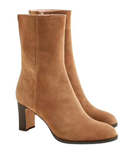 Rosalind Ankle Boots in Suede – Hazelnut Latte