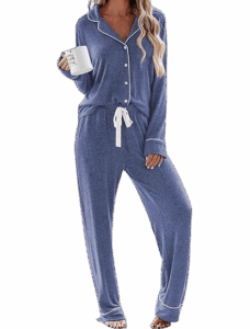 Ekouaer Long-Sleeve Pajama Set