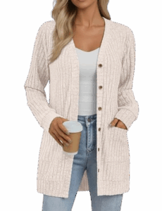 AUTOMET Open-Front Cardigan