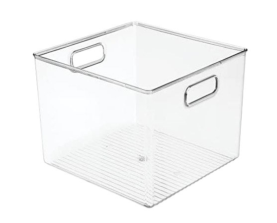 mDesign Plastic Storage Bins with Handles