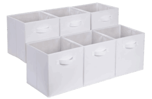 Amazon Basics Fabric Storage Cubes (Set of 6)