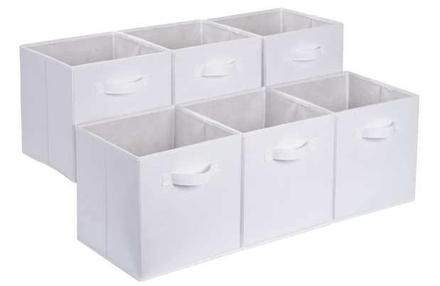 Amazon Basics Fabric Storage Cubes (Set of 6)