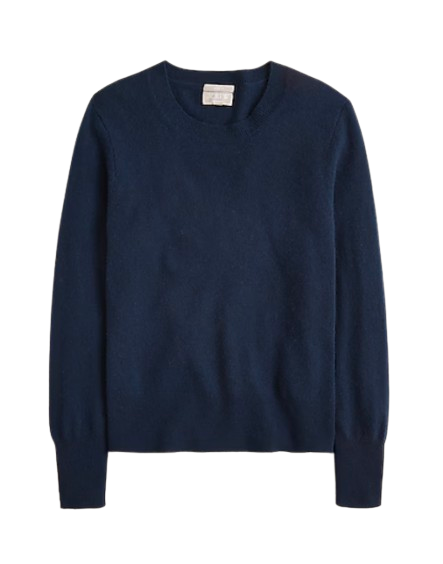 J. Crew Navy Cashmere Crewneck