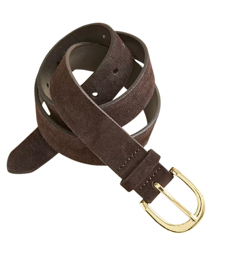 J.Crew Classic Belt in Suede – French Press