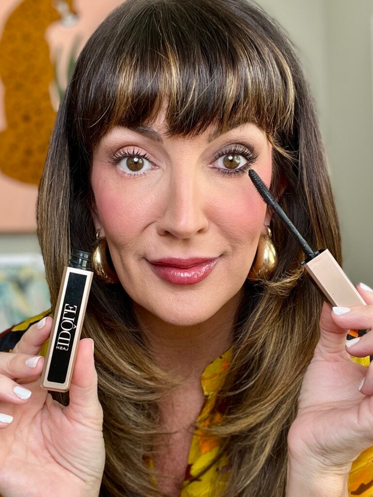 applying mascara