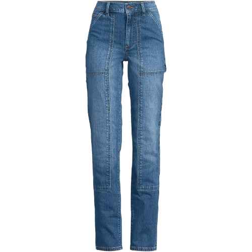 Lands’ End Straight Leg Utility Jeans