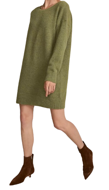 Lands’ End Fuzzy Bow Back Sweater Dress