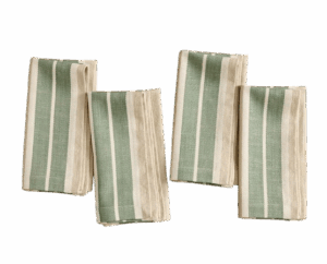 Pottery Barn Striped Cotton Napkins