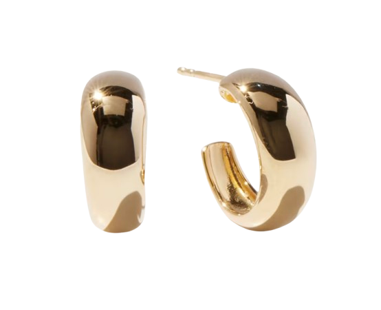 Quince Gold-Plated Chunky Hoop Earrings