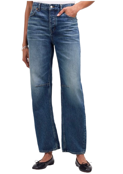 Madewell The Darted Barrel-Leg Jean