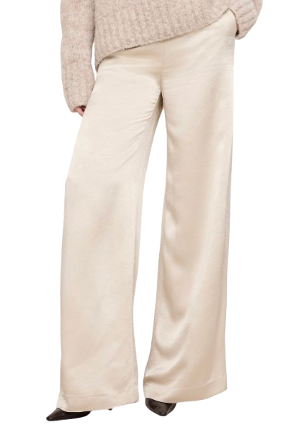 Banana Republic High-Rise Wide Leg Hammered Satin Palazzo Pant
