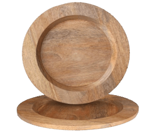Alpha Living Home Wood Charger Plates