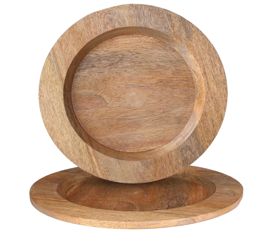 Alpha Living Home Wood Charger Plates