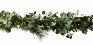 Lit Eucalyptus & Pine Garland