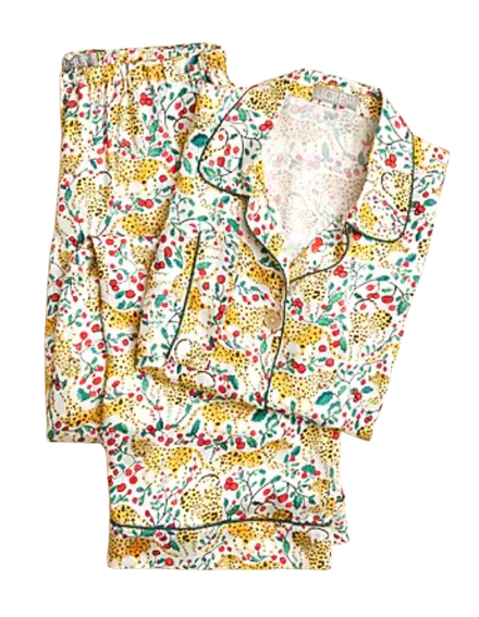 Soft Shine Pajama Set in Holiday Jungle Print