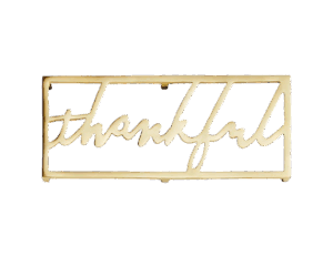 Thankful Brass Trivet