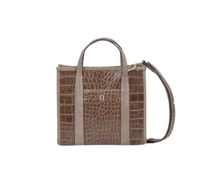 Eric Javits Croc Embossed Tote