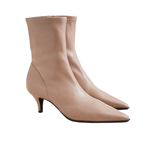 J. Crew Stevie Leather Pointy Toe Boots