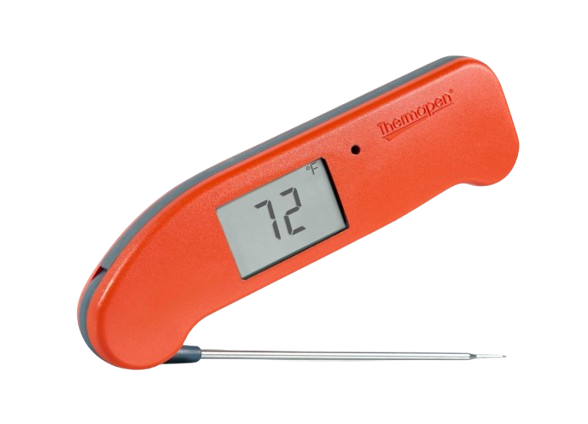 Cayenne-pepper red digital instant-read kitchen thermometer