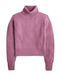 Ribbed Cashmere Turtleneck Sweater