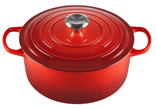 Le Creuset Enameled Cast Iron Signature Round Dutch Oven, 5.5 qt., Cerise