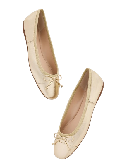 Talbots Blaine Metallic Nappa Ballet Flats