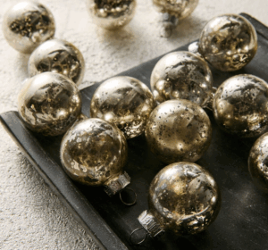 West Elm Mercury Glass Ornament Set (25 ct)