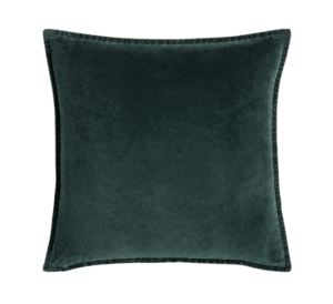 Crate & Barrel Velvet Throw Pillow Cover in Spruce Green
