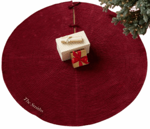 Pottery Barn Channel Quilted Velvet Tree Skirt