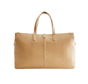 Quince Italian Leather Triple Compartment Weekender