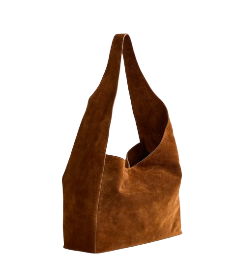 Quince Suede Slouchy Shoulder Bag