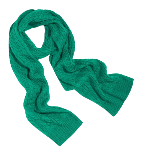 Soft Cable Knit Scarf