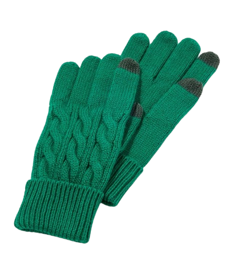 Soft Cable Knit Gloves