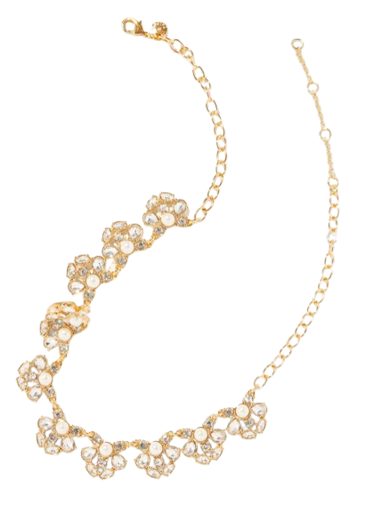 Embellished Pearl Necklace