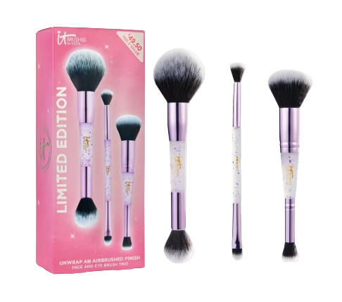 IT Brushes for ULTA Airbrush Limited Edition Dual-Ended Face & Eye Brush Trio