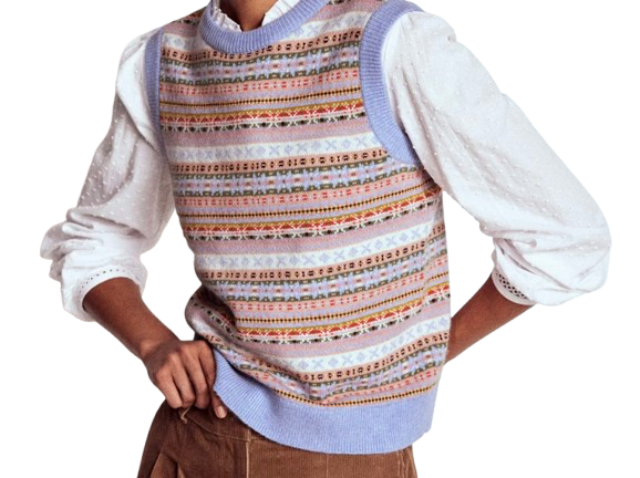Boden Eden Fair Isle Vest