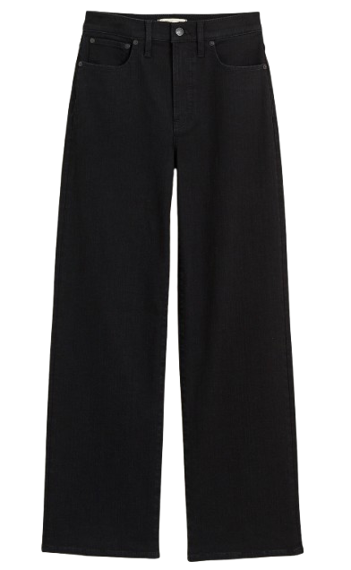 The Perfect Vintage Wide Leg Jeans – Charcoal