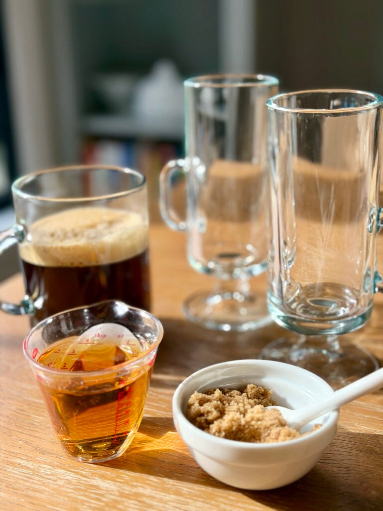 Irish coffee ingredients