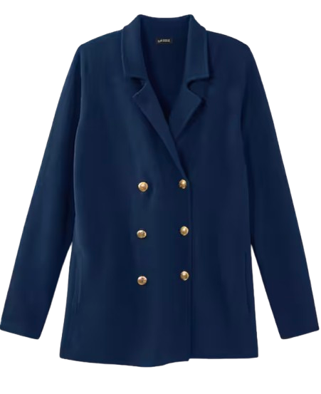 Navy Sweater Blazer