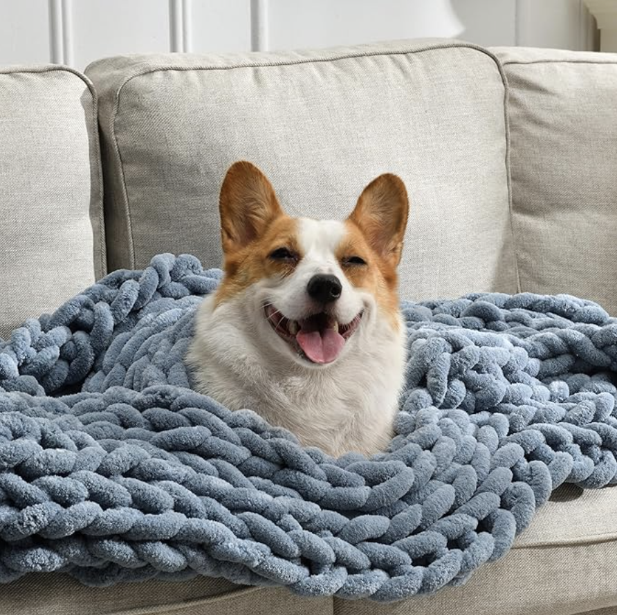 Chunky Knit Throw Blanket