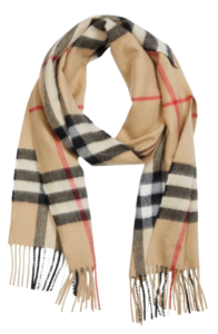 Burberry Classic Check Cashmere Scarf