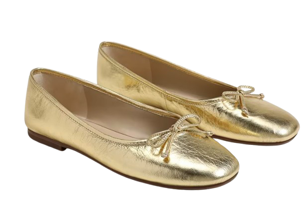 Gold Ballet Flat