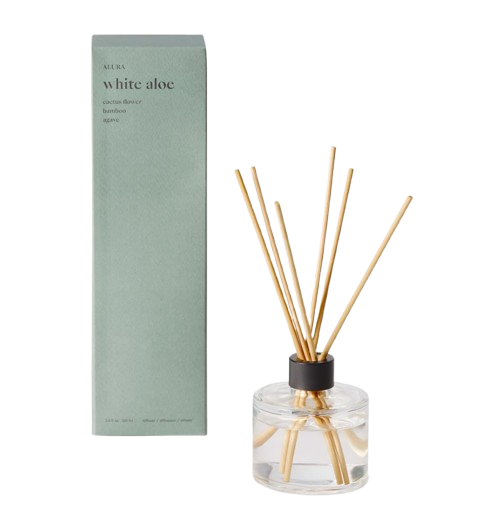 Alura Homescent Collection – White Aloe Glass Diffuser