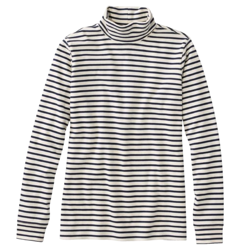 Striped Turtleneck Tee