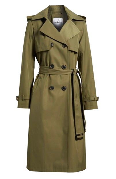 Sam Edelman Double Breasted Belted Trench Coat